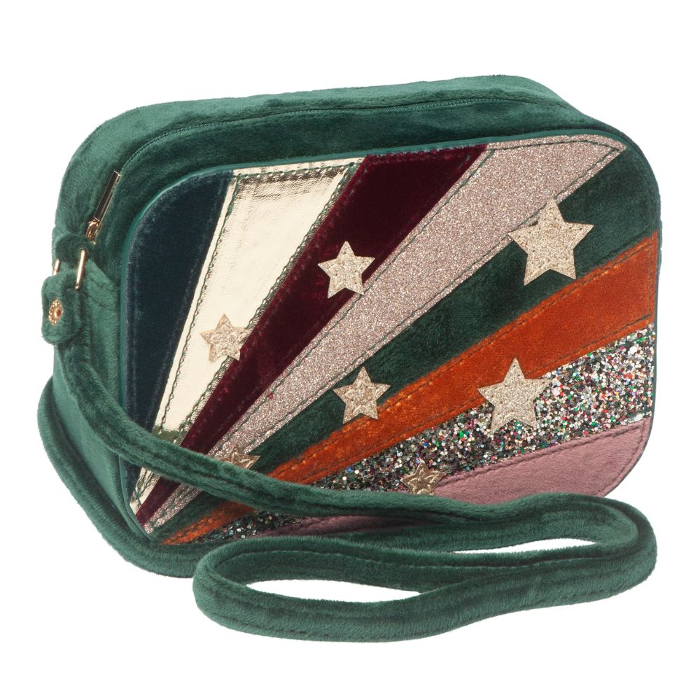 Mimi & Lula - Velvet stripe bag INTO THE WOODS