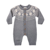 Rylee + Cru Fair Isle Romper Slate