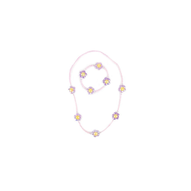 Crazy for Daisies Necklace & Bracelet Set, 2pc