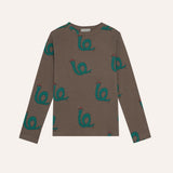 The Campamento Gentleman Allover Brown Tshirt