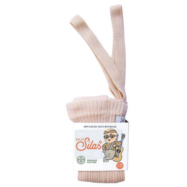 Silly Silas Hippy Footed Cotton Tights Silky Peach