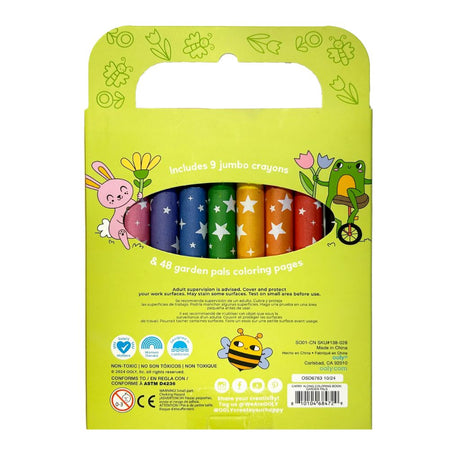 Carry Along Crayon and Colouring Book Set - Garden Pals