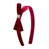 Mimi & Lula - Violet Bow Headband Burgundy