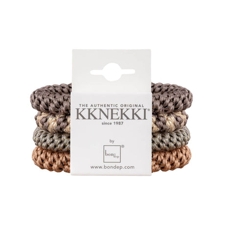 Kknekki Original Hair Tie Bundle 4 pcs - Mole, Grey