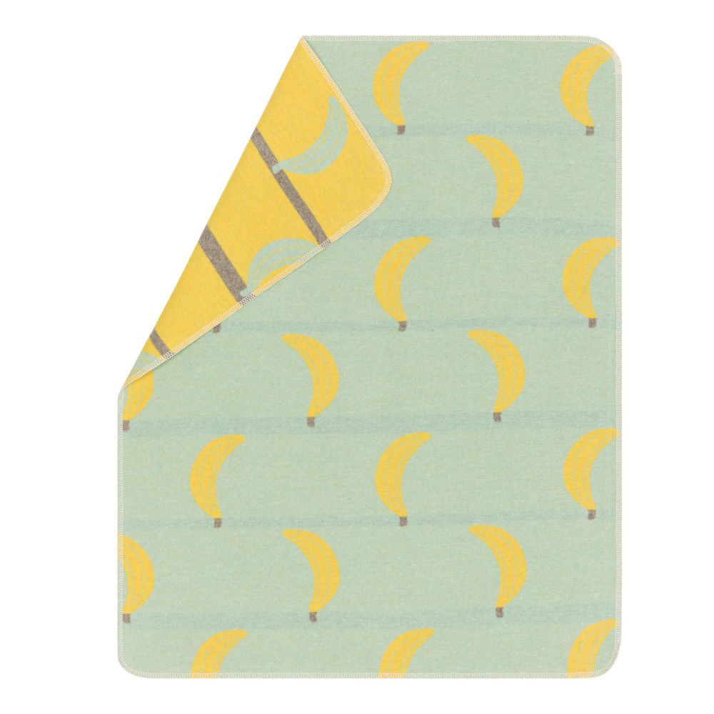 Fussenegger JUWEL baby blanket "gone bananas”- Kiwi, 90x70cm