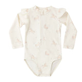 Quincy Mae Byron Rashguard One-Piece Unicorns