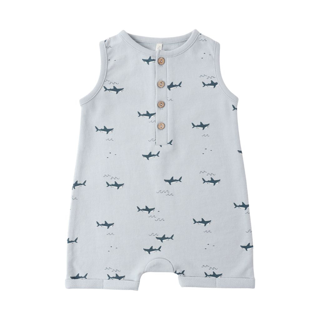 Rylee + Cru Bubble Onesie Sharks