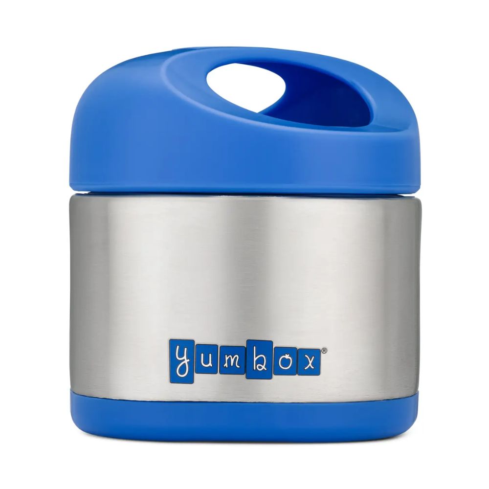 Yumbox Cubi Kids 10oz Thermal Food Jar For Kids Easy Carry and Open - Surf Blue