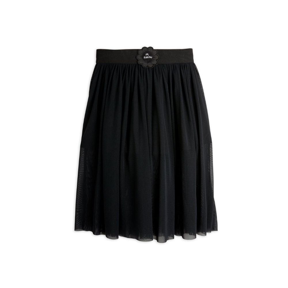 Black mini tulle skirt best sale