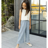Rylee + Cru Wide Leg Pant Marine Gingham