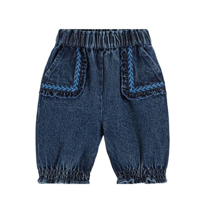 Emile & Ida Pantalon Brode Denim
