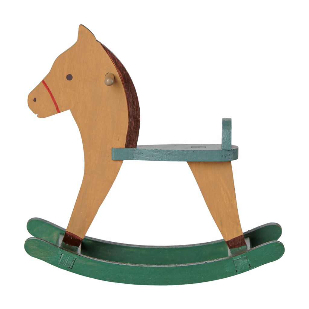 Maileg Rocking horse, Mouse - Light brown