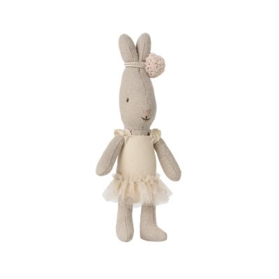 Maileg Rabbit, Micro - Ballet suit and skirt cream