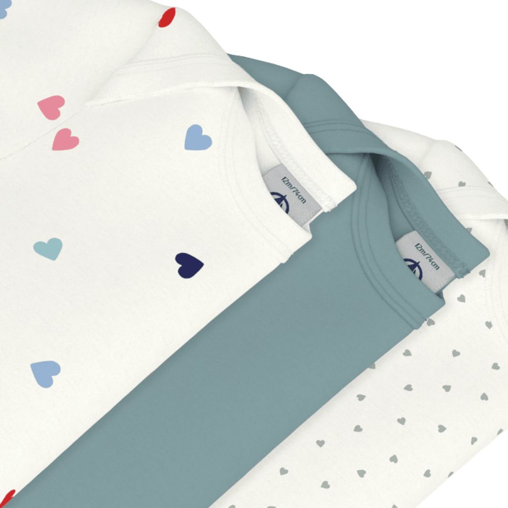 Petit Bateau SS Bodies 3pcs