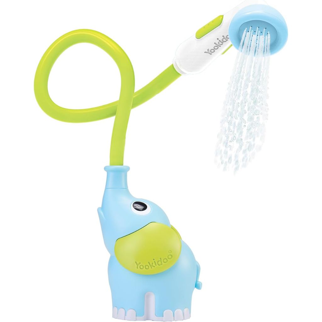 Elephant Baby Bath Shower Head Blue