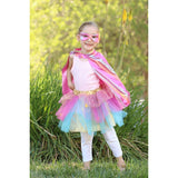 Super-Duper Tutu/Cape/Mask, Pink/Gold, Size 4-6