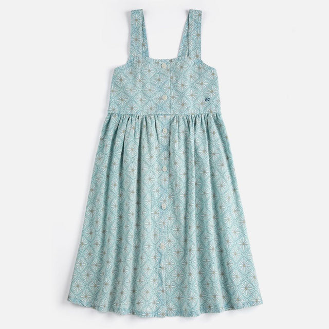 Bobo Choses Daisy Mosaic all over woven dress
