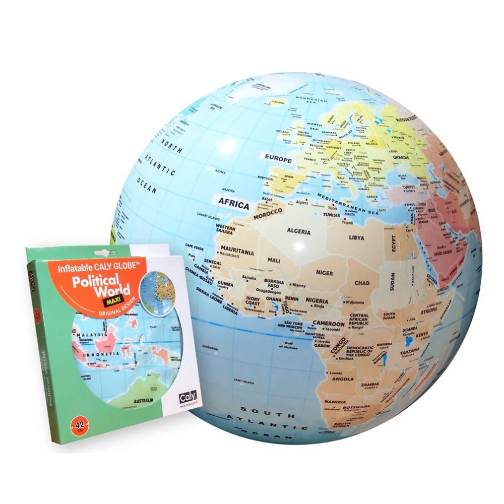Political World Globe 16.5”