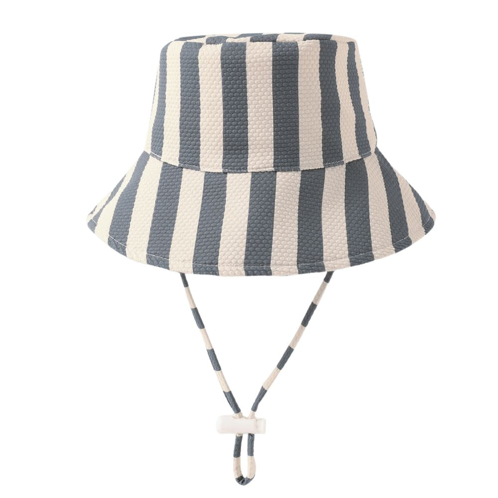 Quincy Mae Bucket Hat Retro Stripe Ocean
