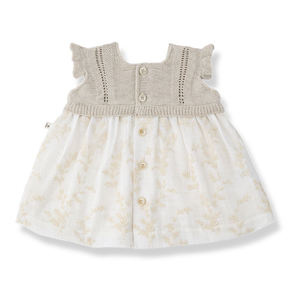 1 + in the Family SAONA Embroidered Garza Dress