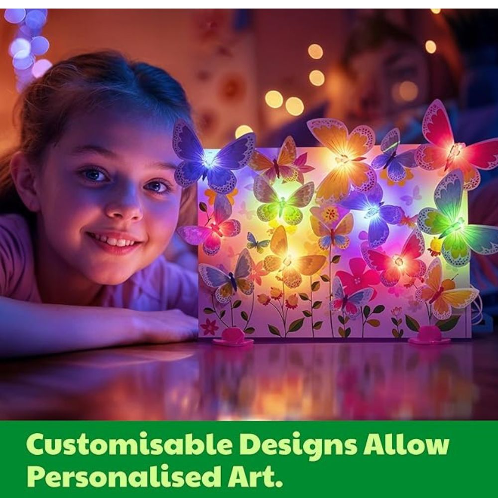 Glow 3D Butterfly Canvas