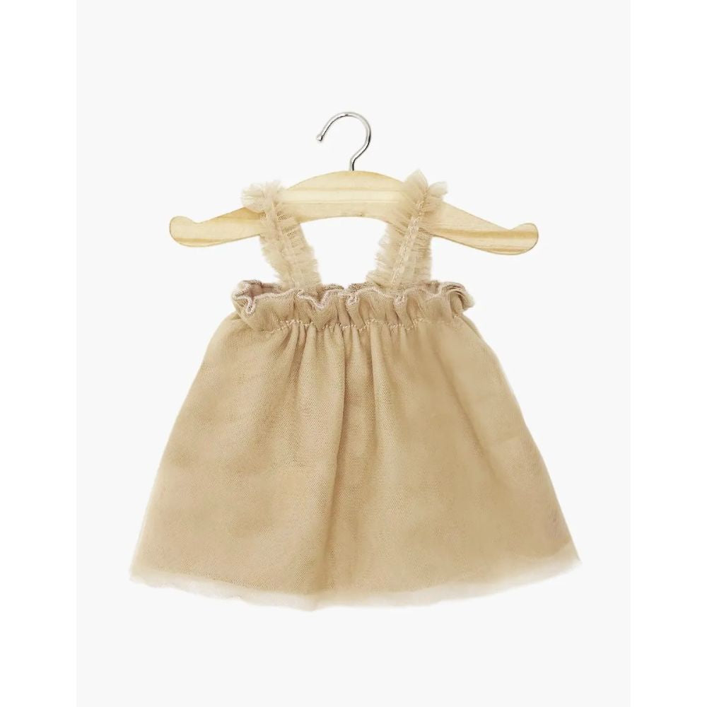 Minikane Clothing for Gordis Dolls 34cm - Noémie tutu – pebble cotton & honey tulle