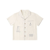 Rylee + Cru Lapel Collar Shirt Sailor