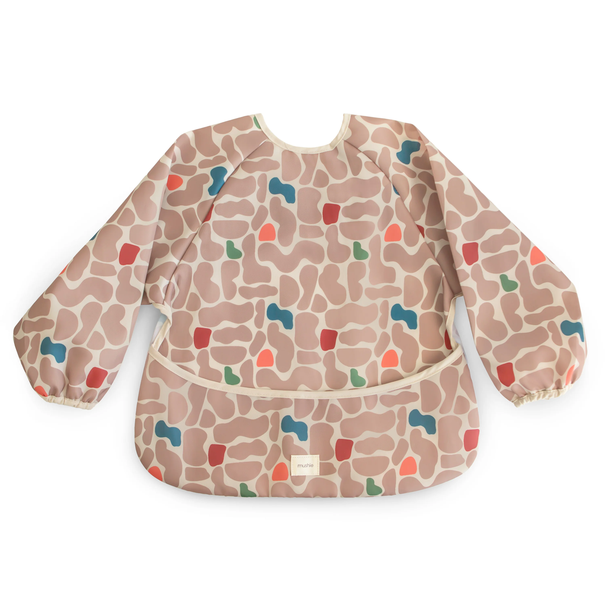 Mushie Long Sleeve Bib - Abstract Blob