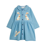 Mini Rodini LW Denim Rabbit Sp Woven Dress