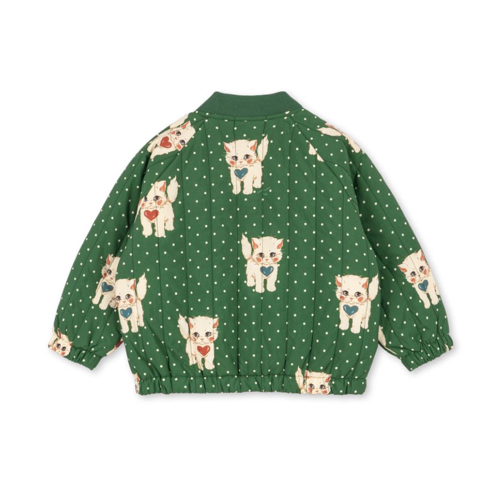Konges Sløjd Juno Printed Bomber Jacket Dot Miao Verde