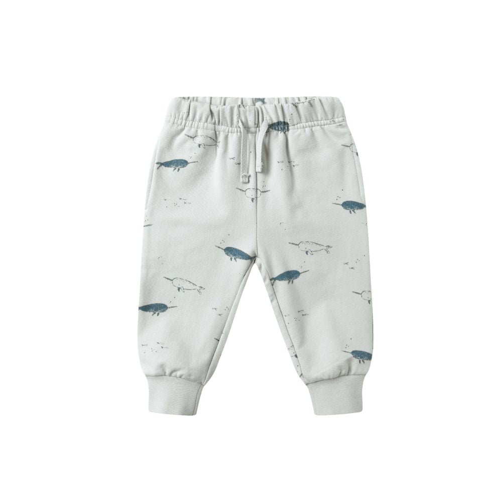 Quincy Mae Relaxed Fleece Sweatpant Narwhals