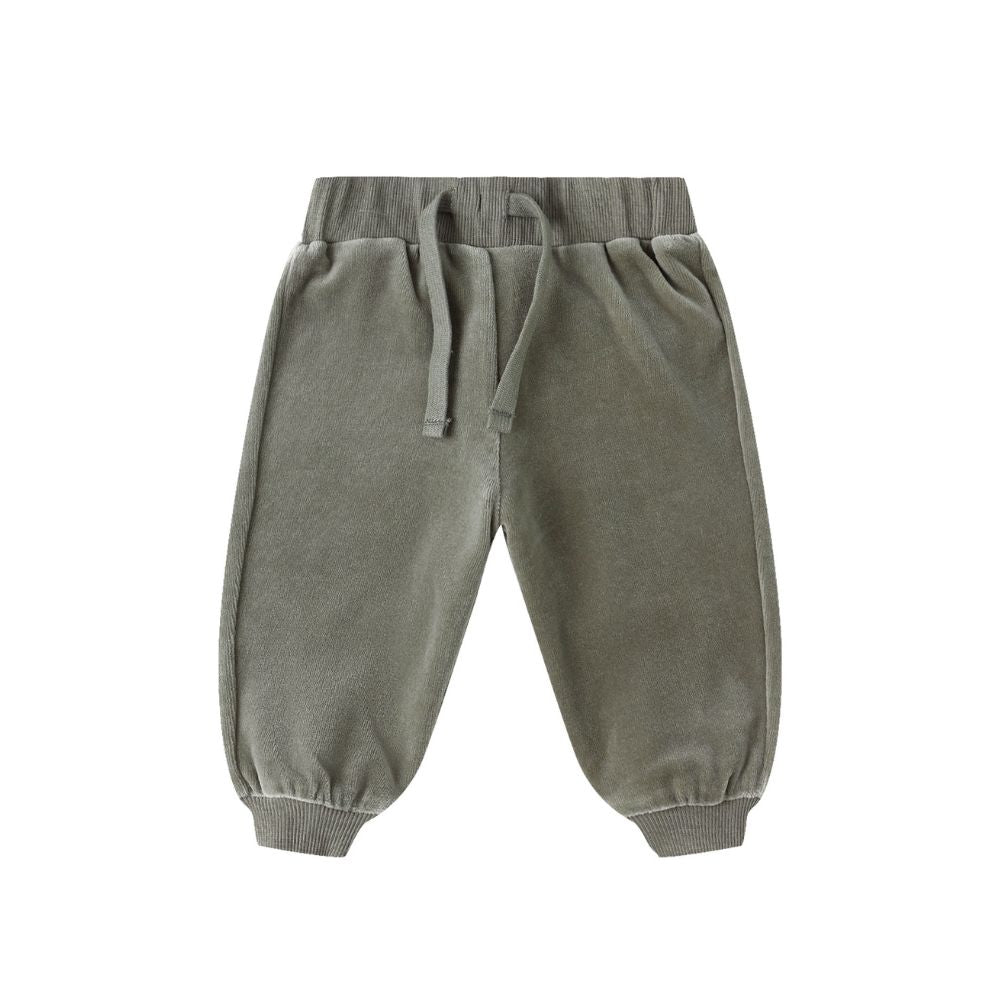 Quincy Mae Velour Relaxed Sweatpant F