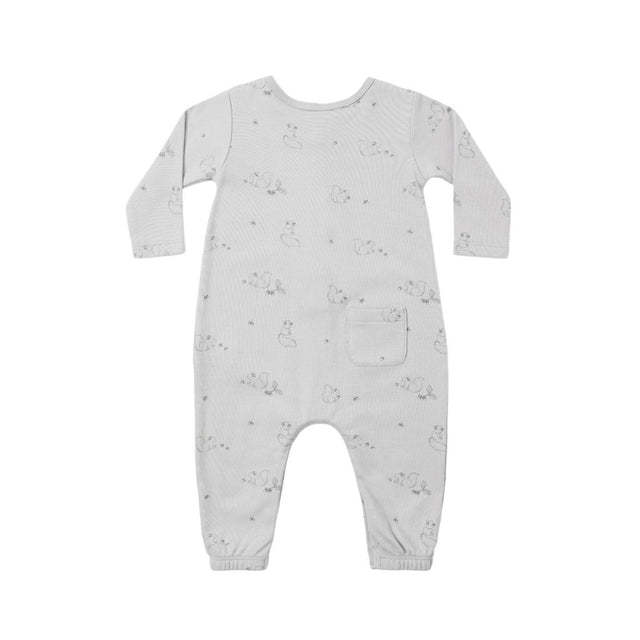 Quincy Mae Long Sleeve Jumpsuit Squirrel