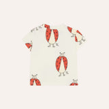 The Campamento Ladybug Allover Ecru Baby Tshirt