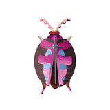 3D Wall Art - Radiant Beetle - Lumen Pink Beetle
