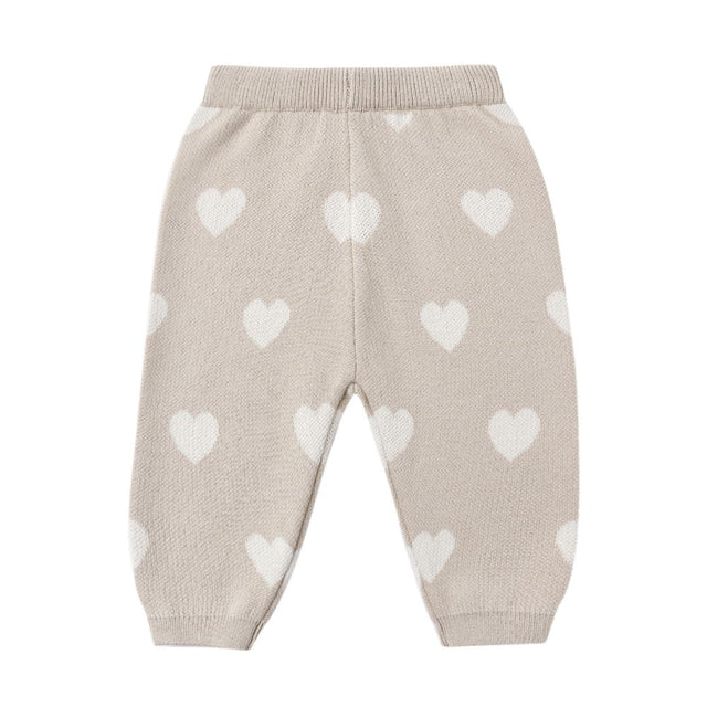 Quincy Mae Heart Knit Pants