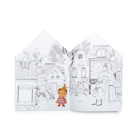 Moulin Roty Les Minouchkas - Colouring Book With Stickers