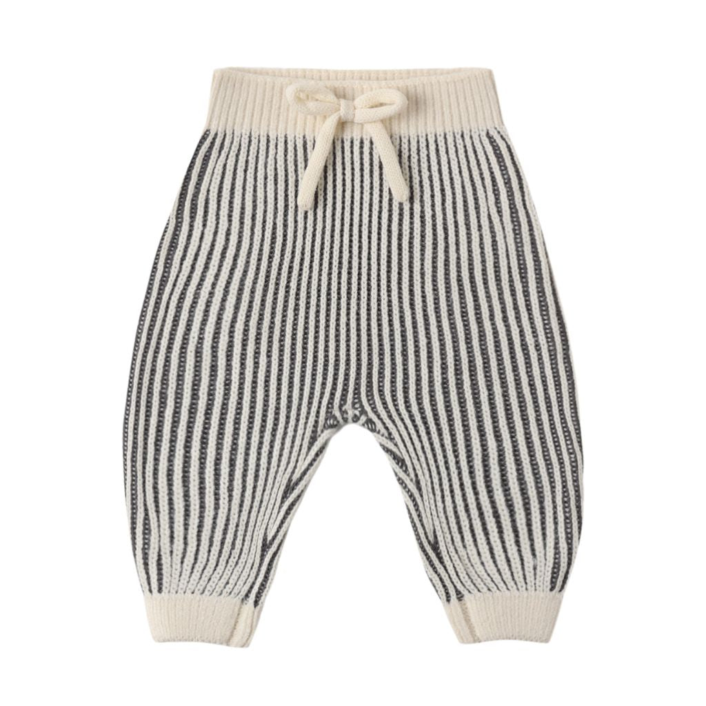 Quincy Mae Chunky Knit Pant Midnight Stripe
