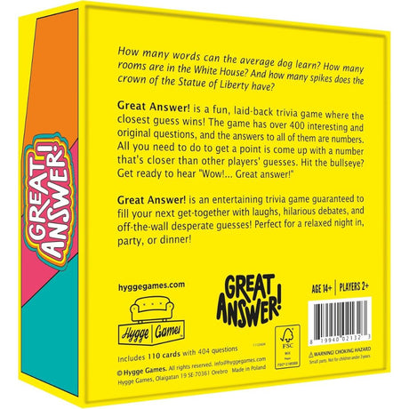 Hygge Games - Great Answer Family Trivia