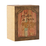 Maileg Ballet mice in dance studio, Little sister and brother