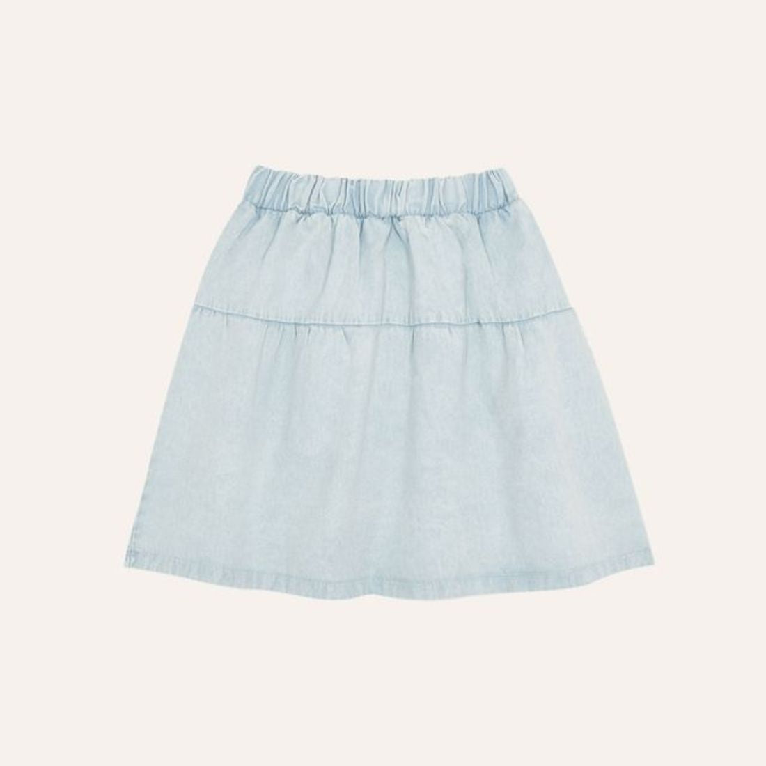 The Campamento Light Blue Denim Skirt
