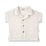 1 + in the Family Newborn CORINTO Seersucker Button Top
