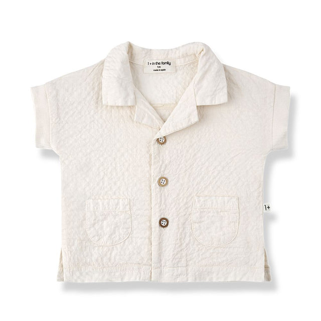 1 + in the Family Newborn CORINTO Seersucker Button Top