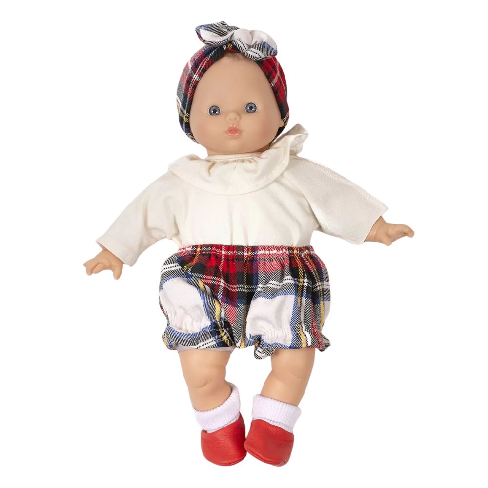 Minikane Babies Collection 28cm- Tartan Bloomers Set with Headband