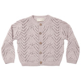 Quincy Mae Knit Cardigan Lilac Mist