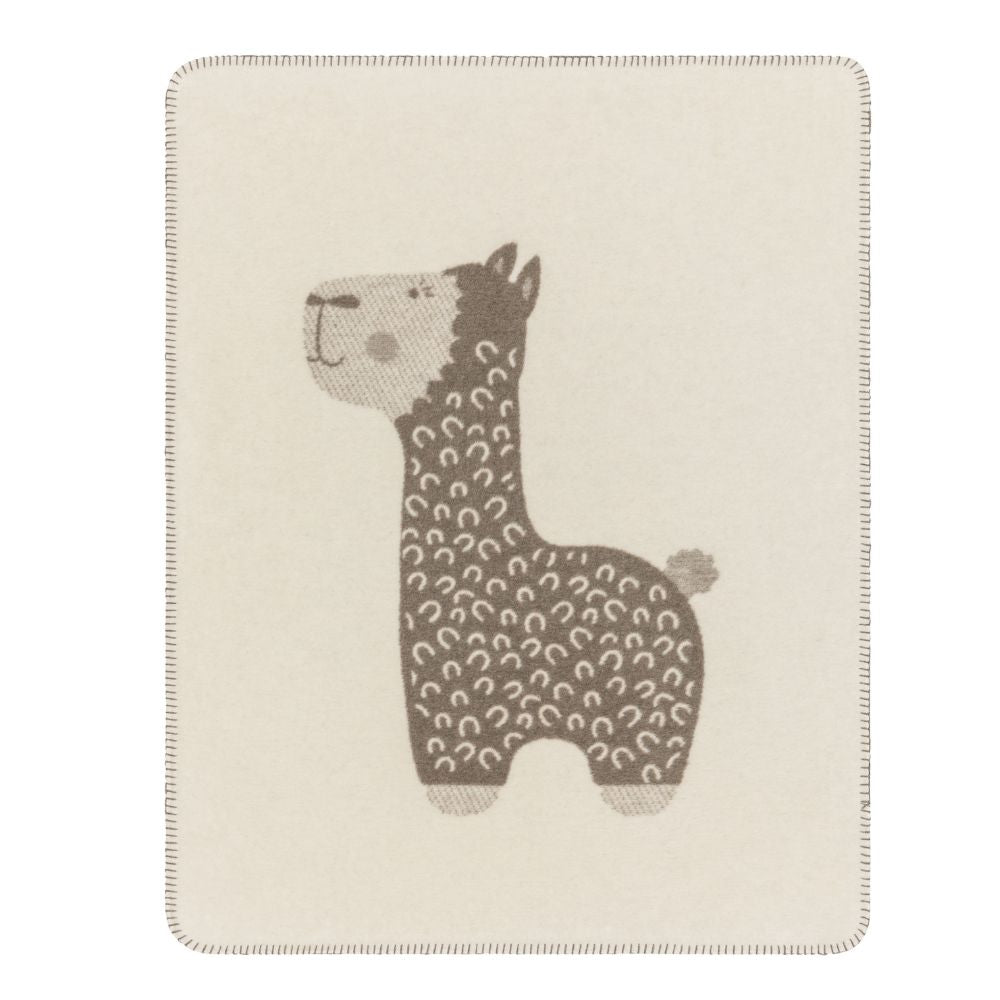 Fussenegger MILA baby blanket "alpaka" (GRS) smoke, 100x75cm