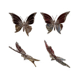 Fabric Jacquard & Velvet Butterfly, 8"W x 6-1/4"H