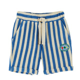 Emile & Ida Stripe Terry Short Sea