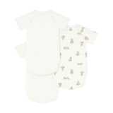 Petit Bateau SS Kimono Bodies 3pcs
