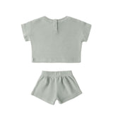 Quincy Mae Terry Tee and Short Set Sage